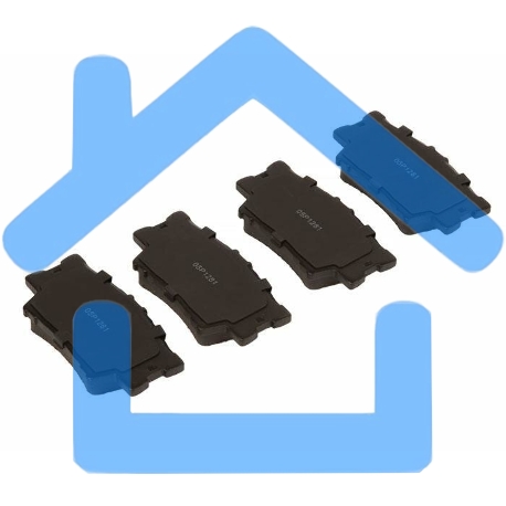 Колодки тормозные задние LPR 05P1281, комплект