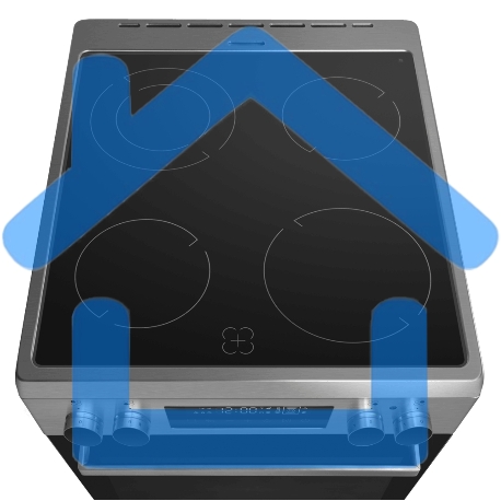 Плита электрическая Maunfeld MEC511CS09TD серебристый, конфорок 4 шт, духовка 59 л, 50 см x 85 см x 60 см-5