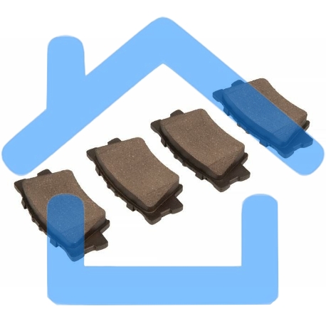 Колодки тормозные задние LPR 05P1281, комплект-4