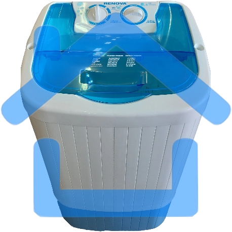 Стиральная машина Renova WS-85PE (R) белый, загрузка вертикальная 8,5 кг, отжима нет, класс: А-3
