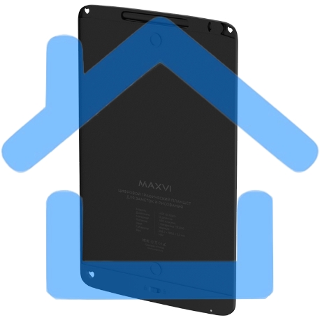 Графический планшет LCD для заметок и рисования Maxvi MGT-03 черный-3