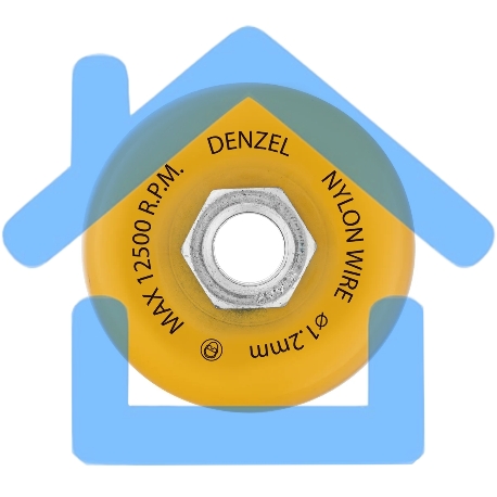 Щетка для УШМ Denzel 75 мм, чашка, нейлоновая щетина, М14-5