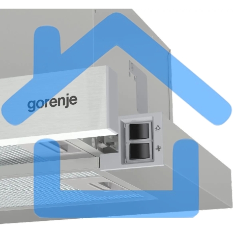 Вытяжка встраиваемая Gorenje TH606E4X нержавеющая сталь управление: кнопочное (1 мотор)-2