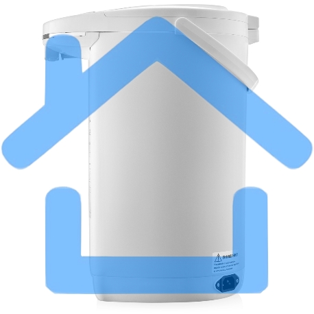 Термопот BRAYER 1091BR-WH, 1450 Вт, 5,5 л, 2 спос.подач.воды, LCD-дисп, поддерж.темпер,блокировка-2