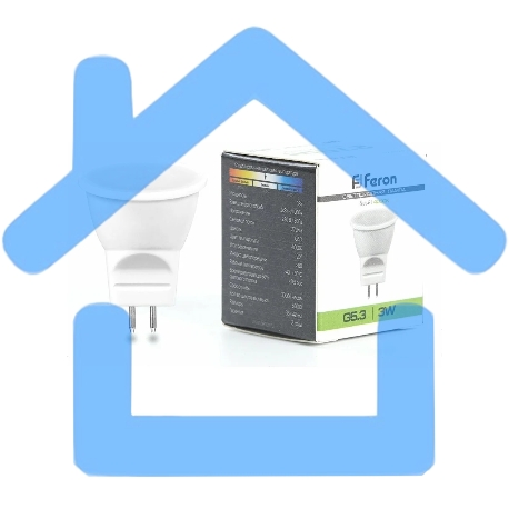 Лампа светодиодная FERON LB-271 (25552) 3W 230V G5,3 4000K-1