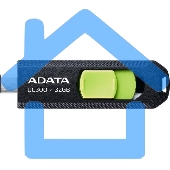 Флешка USB ADATA UC300 (ACHO-UC300-32G-RBK/GN), 32Gb, Type-C USB 3.2, R/W 100/30, черный/зеленый