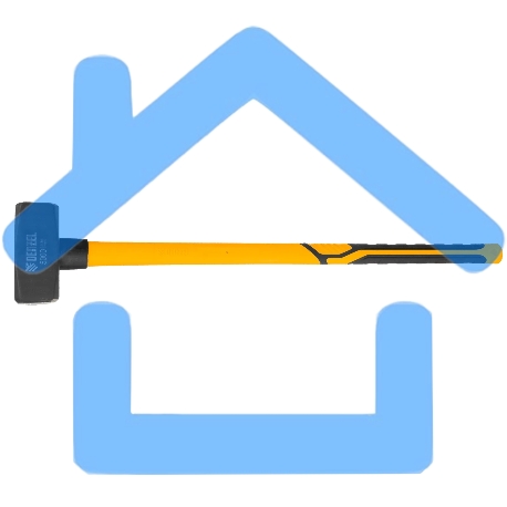 Кувалда Denzel 5000 г, кованая, фибергласовая рукоятка c TPR покрытием, 880 мм-2