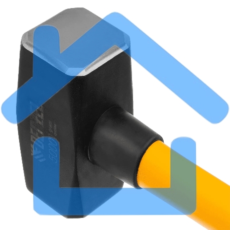 Кувалда Denzel 5000 г, кованая, фибергласовая рукоятка c TPR покрытием, 880 мм-3