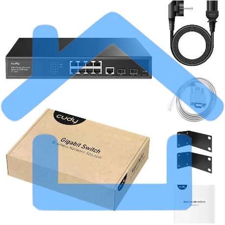 Коммутатор Cudy GS2008S2 (L2) 8x1Гбит/с 2SFP управляемый-1