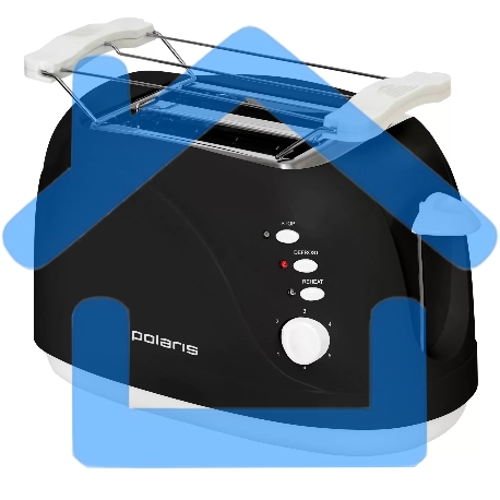Тостер Polaris PET0702L черный 750Вт