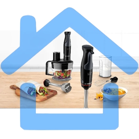 Блендер погружной Bosch MSM4B670 1000Вт черный-1