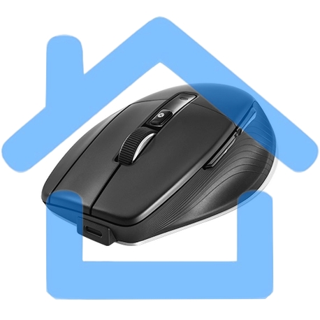 Мышь беспроводная/проводная 3Dconnexion CadMouse Pro Wireless, RTL, Right hand (341450) (3DX-700116) черный, 7200 dpi, радиоканал, Bluetooth, USB, кнопки - 7