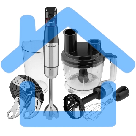 Блендер погружной Maunfeld MF-123SB PRO черный, 1000 Вт