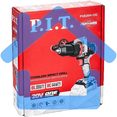 Дрель ударная P.I.T. PSB20H-13C патрон:быстрозажимной реверс-1