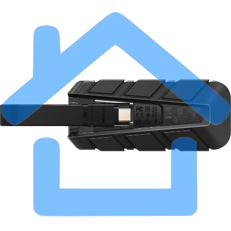 Внешний SSD ADATA SC740 2.0Tb (USB3.2 gen 2 type C, 1050/1000Mbs, 122x41x22мм, 40g, защита от падения, встроенный кабель)-16