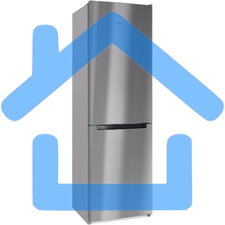 Холодильник Nordfrost NRB 162NF X нержавеющая сталь двухкамерный 205/105 л морозилка снизу