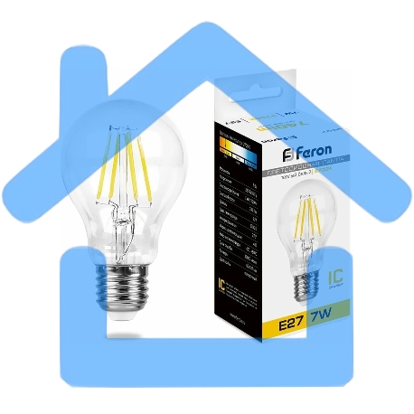 Лампа светодиодная FERON LB-57 (25569) 7W 230V E27 2700K-1