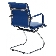Кресло компьютерное Бюрократ CH-993-Low-V/blue синий, низкая спинка, искусственная кожа