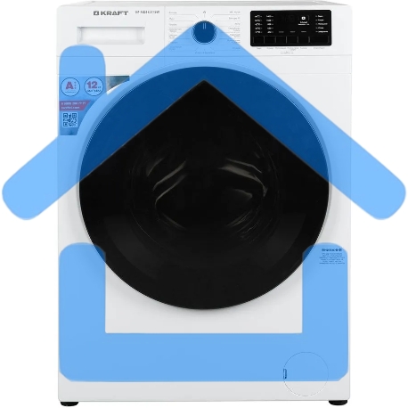 Стиральная машина Kraft KF-MDS12146W белый, загрузка фронтальная 12 кг, 1400 об/мин., класс: А+++