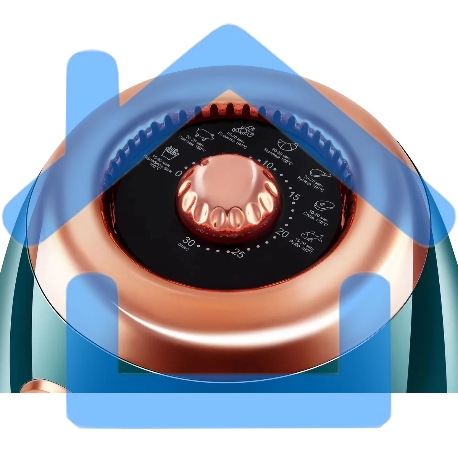 Аэрогриль Hyundai HYF-3553 1350Вт темно-зеленый/золотистый-7