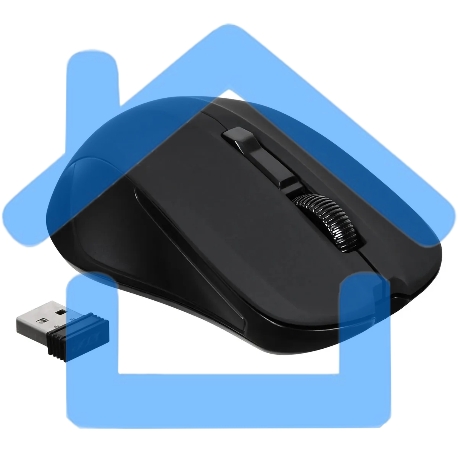 Мышь беспроводная Acer OMR010 черный, 1200 dpi, радиоканал, USB, кнопки - 3-11