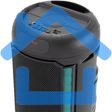 Минисистема Hyundai H-MC1221 черный 15Вт FM USB BT SD/MMC-5