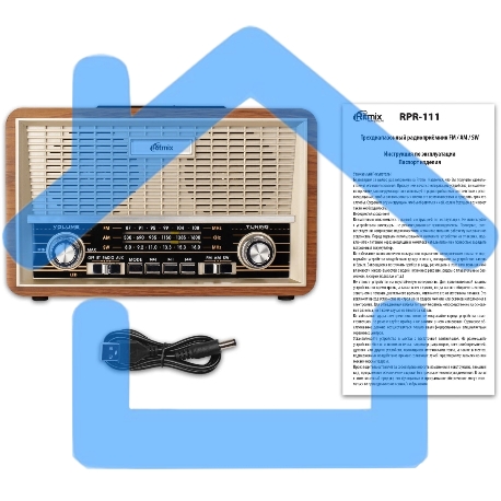 Радиоприемник Ritmix RPR-111 WOOD-3