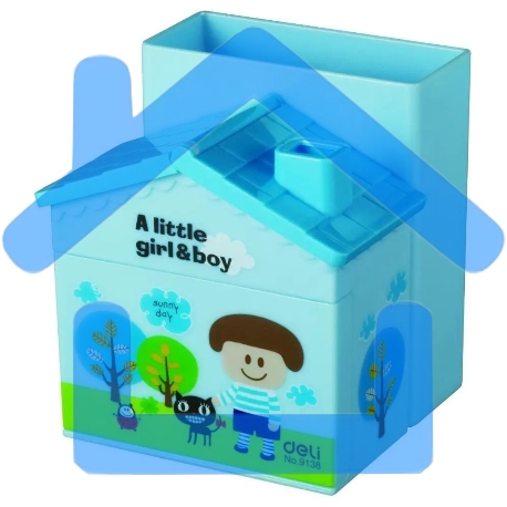 Подставка Deli E9138 Домик для письменных принадлежностей, ассорти, пластик