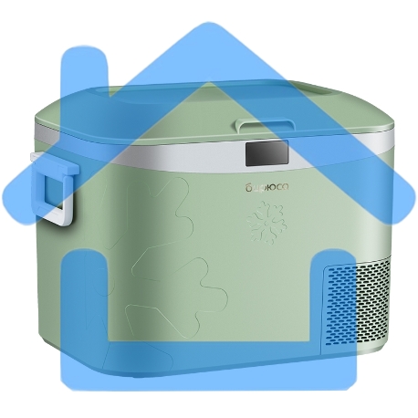 Холодильник автомобильный Бирюса НС-18P2 зеленый-1