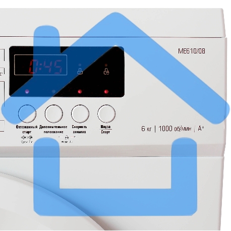 Стиральная машина Бирюса WM-ME610/08 белая, загрузка фронтальная 6 кг, 1000 об/мин., класс: A+-8