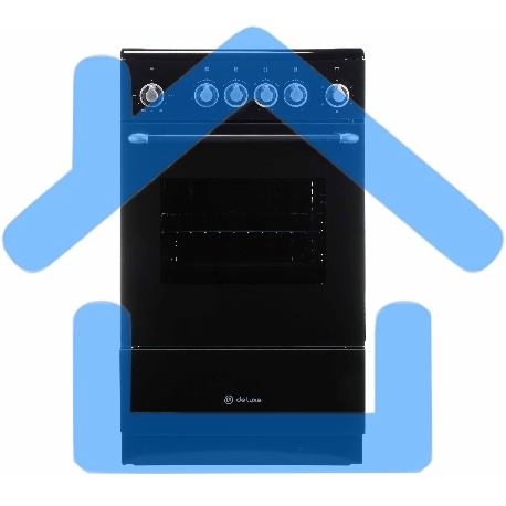 Плита электрическая De Luxe 506004.23ЭС-151 черный, конфорок 4 шт, духовка 60 л, 60 см x 87 см x 60 см