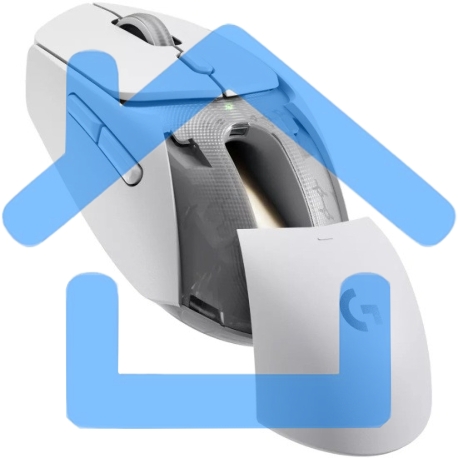 Мышь беспроводная Logitech G309 Lightspeed белый, 25600 dpi, радиоканал, Bluetooth, USB, кнопки - 6-12
