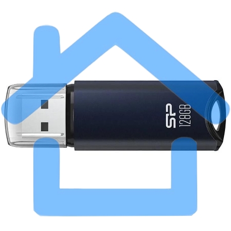 Флешка USB R/W 128Gb Silicon Power Marvel M02, USB 3.2, черный