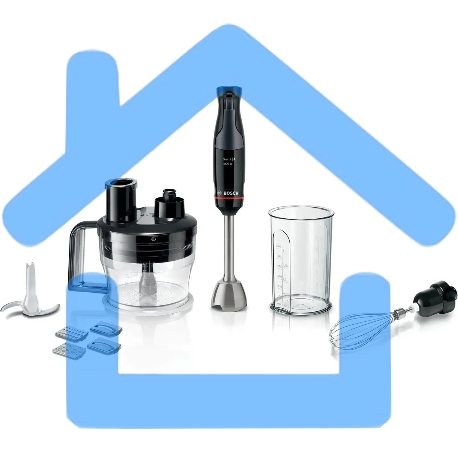 Блендер погружной Bosch MSM4B670 1000Вт черный