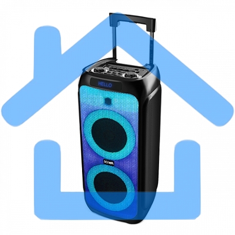 Портативная акустика BQ PBS3007 черный 100 Вт Bluetooth