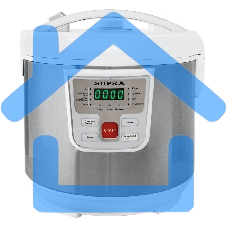 Мультиварка SUPRA MCS-4114 серебристый/белый, 5 л, 900 Вт, управление - кнопки, программ - 11