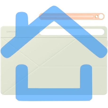 Чехол Samsung для Samsung Galaxy Tab S10 FE+ Smart Book Cover поликарбонат/полиуретан оранжевый (EF-BX620POEGRU)-9