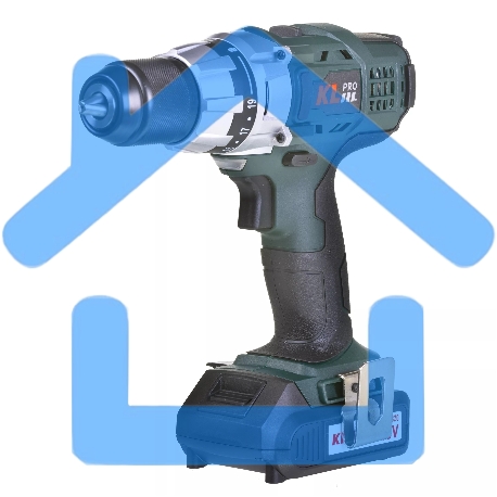 Профессиональный шуруповерт аккумуляторный KLPRO KLNM18-20 (18В, Li-ion-2шт, 2.0А·ч, 40Нм, 2 скорости, подсветка, магнитная бита,З/У,в кейсе)-10