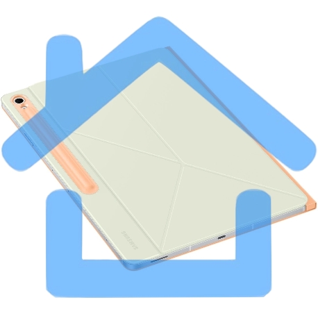 Чехол Samsung для Samsung Galaxy Tab S10 FE+ Smart Book Cover поликарбонат/полиуретан оранжевый (EF-BX620POEGRU)-8