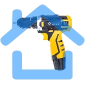 Дрель-шуруповерт Deko DKCD12FU-Li, Аккумуляторная, 20В, 2 АКБ, Кейс