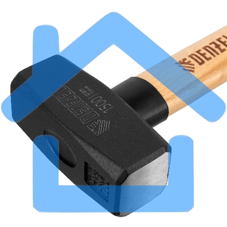 Кувалда Denzel 1500 г, кованая головка, буковая рукоятка-4