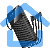 Портативный аккумулятор BOROFONE (6941991120046) BJ76 черный - 10000mAh 2USB