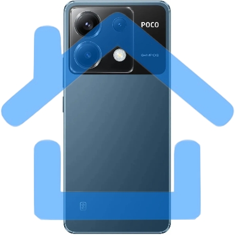 Смартфон POCO X6 5G, 8/256Gb, синий-2
