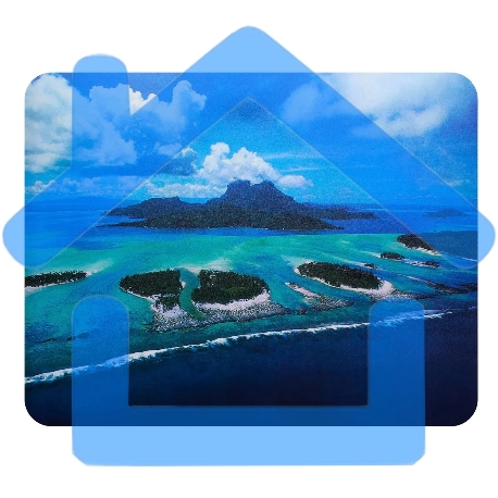 Коврик для мыши Buro BU-M10025 рисунок/Бора-Бора