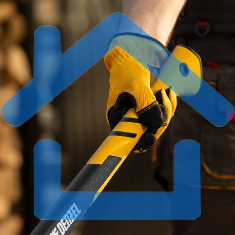 Топор-колун Denzel F12, 2000 гр, двухкомпонентная рукоятка, 710 мм-8