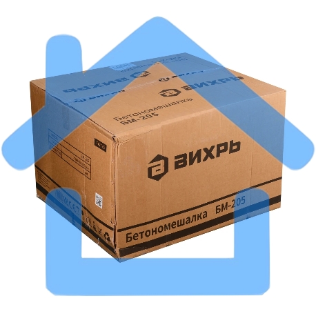 Бетономешалка Вихрь БМ-205 (74/1/5) 900 Вт, 205 л, чугунный венец, 32 об/мин-1