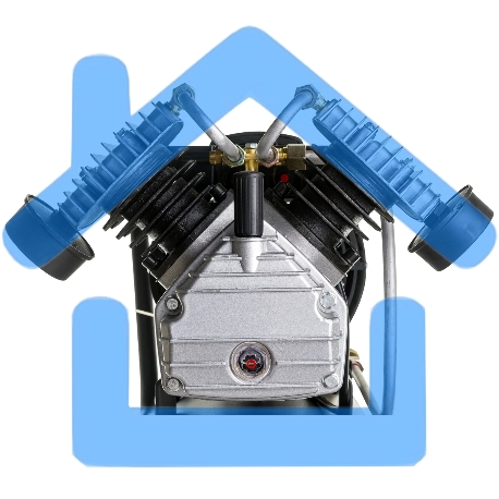 Компрессор поршневой Парма K-2200/ 50КМ масляный 356л/мин 50л 2200Вт серый/черный-10