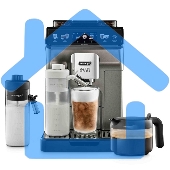 Кофемашина автоматическая DeLonghi ECAM450.86.T черный/серебристый, исп. кофе- зерновой/молотый, 1.8 л, 1450 Вт. 19 Бар.