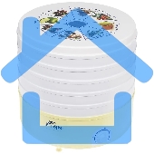 Сушилка для овощей и фруктов Ротор СШ-002 с 5 решетами в гофротаре