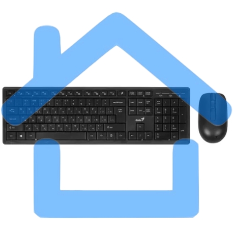 Комплект (клавиатура+мышь) Genius keyboard+mouse Smart KM-8200, Dual Color, RU, 2.4GHZ